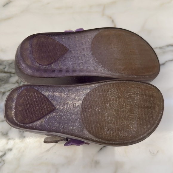 Mini Melissa Flower shoes purple size 9 - Picture 3 of 6